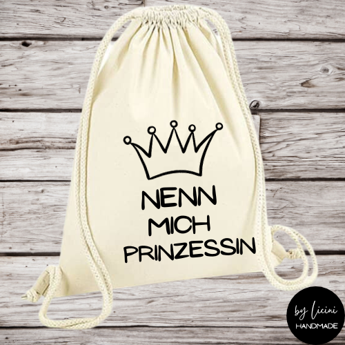 Beutel, Gymbeutel Nenn mich Prinzessin