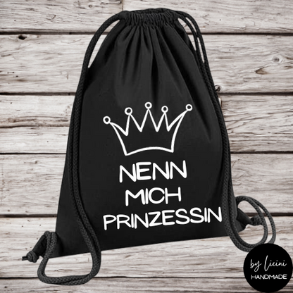 Beutel, Gymbeutel Nenn mich Prinzessin